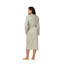 Peignoir 100% coton mi-mollet avec poches et capuche-800100715-800100708