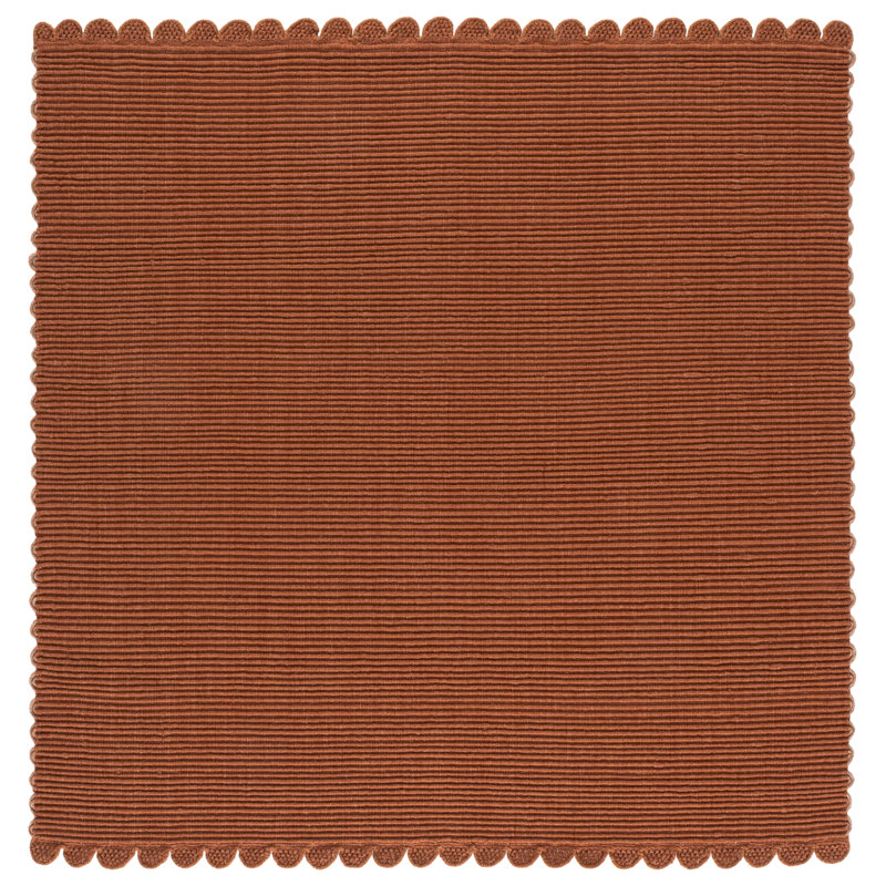 Montauk 323, 85% laine tissée à la main; Tapis rayé 15% coton recyclé, Square 6'