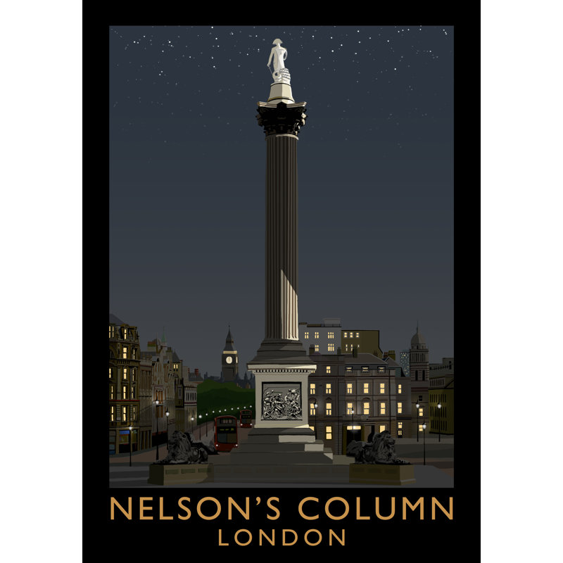 Nelsons Column by Richard O'Neil - Print, No Frame, 40 cm H x 30 cm W x 1 cm D