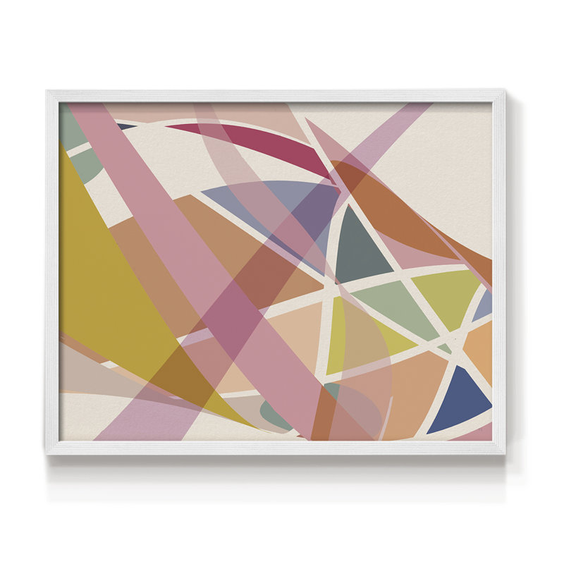 Pensées d'Herbin I - impression encadrée - réversible, H 11 po x l 14 po, Blanc