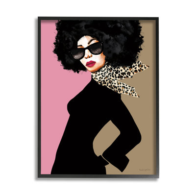 " Female Glam Fashion Vintage Pop Ed Scarf Portrait " by Mercedes Lopez Charro
