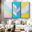 «Holiday» «Retro Geometric Abstract XXIV Canvas Print» sur-1336461530