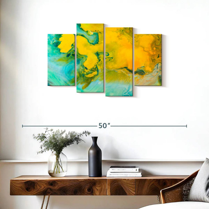 Avery Abstract Rustic, 22" H x 36" W