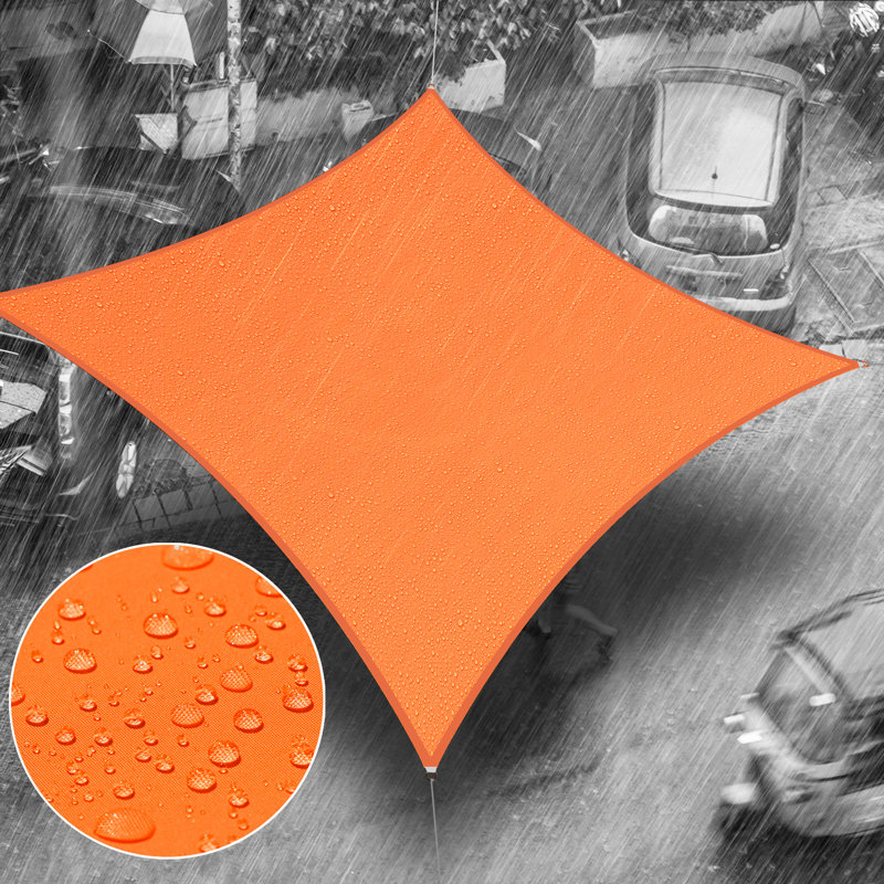 Voile d'ombrage carré imperméable Royal Shade, Orange, 14 pi x 14 pi