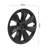 4PCS Wheel Hub Covers 19in Car Wheel Hubcaps Matte Black Snap‑on Wheel Trim Covers Hub Caps for 2020 to 2024 Tesla Model Y