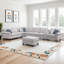Canapé modulaire réversible en coin avec repose-pieds de 149,8 po Kitterman