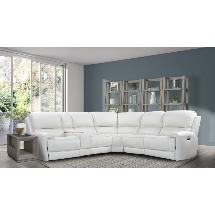 Bayan 6 - Piece Upholstered Power Reclining Sectional