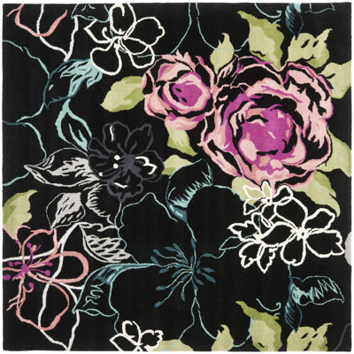 Matthews Hand Tufted Wool Floral Rug