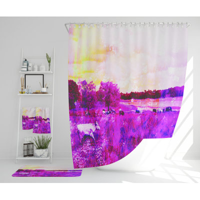 Neata Polyester Shower Curtain Set
