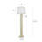 Abbott Poly Floor Lamp - Pettye Ivory - White Shade-1816318462