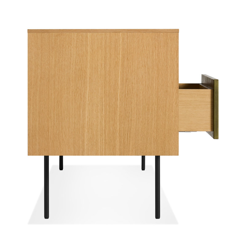 Fable 2 Door / 2 Drawer Console -Leather, Olive