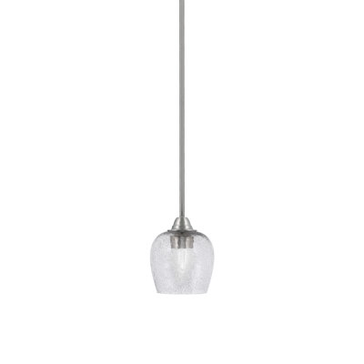 Luminaire suspendu suspendu Paramount avec verre à bulles 6 po