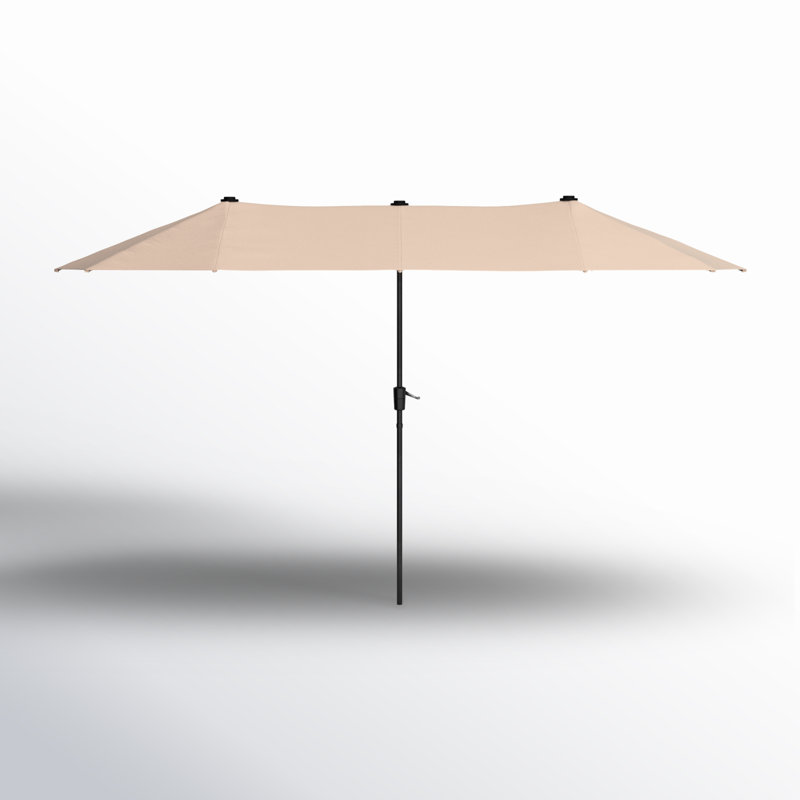 Parasol de marché rectangulaire 13 pi Aletse, Beige
