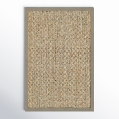 Lasone Natural Gray Seagrass Rug