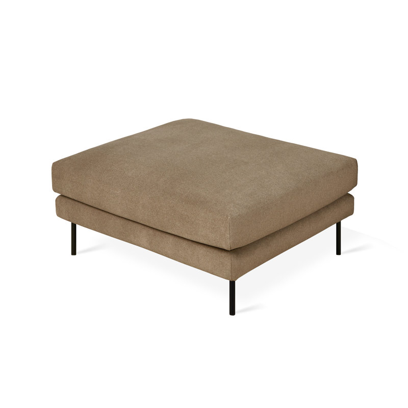 Repose-pieds Renfrew, 100% polyester merino moka