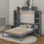 Grand lit escamotable avec tablettes et DEL-443415351