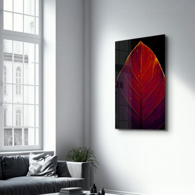 Élégante peinture murale en verre trempé de 13,8 po x 21,7 po | 100% verre trempé, épaisseur: 0,16 pouce | Imprimé UV pour des couleurs éclatantes | Parfait pour la décoration intérieure, le salon et les espaces de bureau