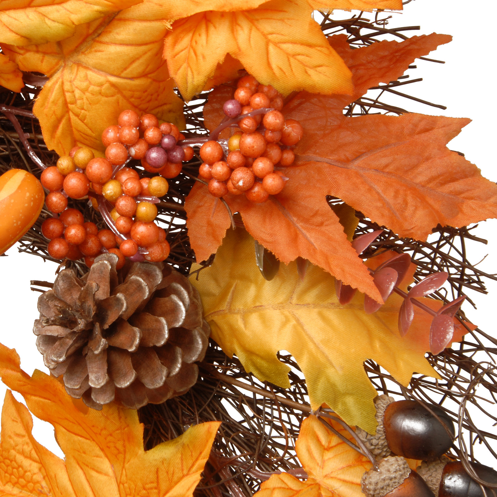 Pumpkin Wreath, 24"