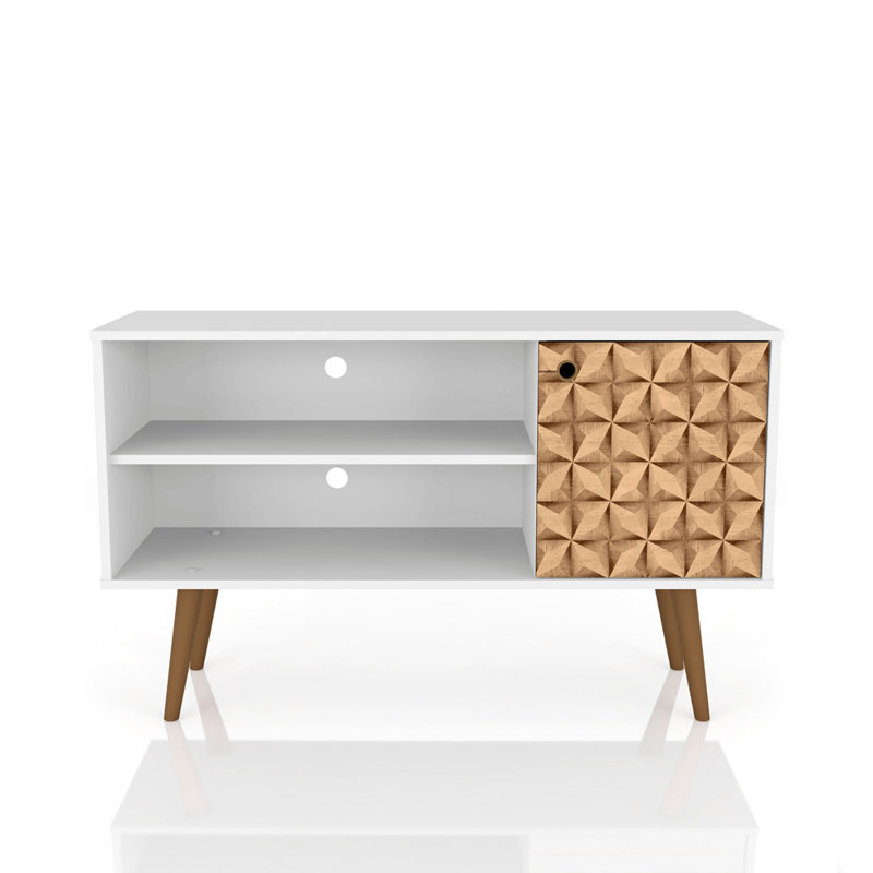 Liberty 43" TV Stand, Natural/White