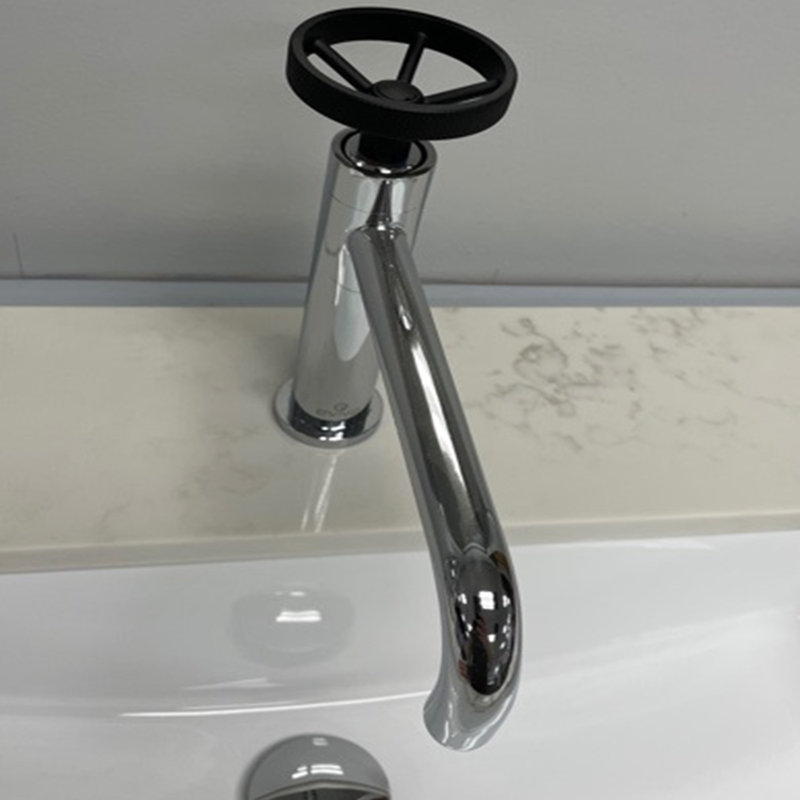 Enza Single-Hole Bathroom Faucet, Chrome