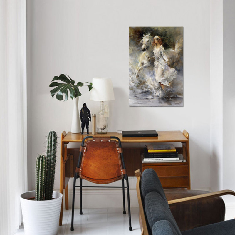 « cool breeze », impression sur toile, H 12 po x l 8 po x P 0,75 po, Pas de tapis, Toile tendue