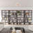 Davee Antique Walnut Color 6 Tiers Storage Organizer and Display Bookshelves