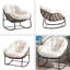 Chaise berçante d'extérieur en rotin-466074220