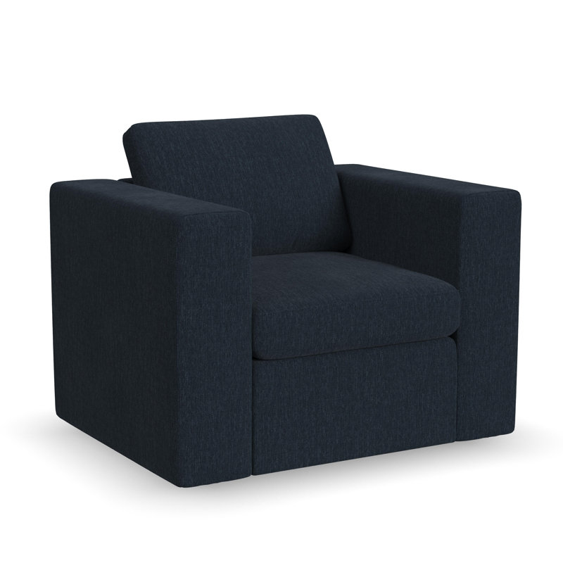 Lockheart 32” Accent Chair Square Arm , Blue