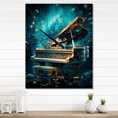 Horloge murale Benjamin Piano - Music
