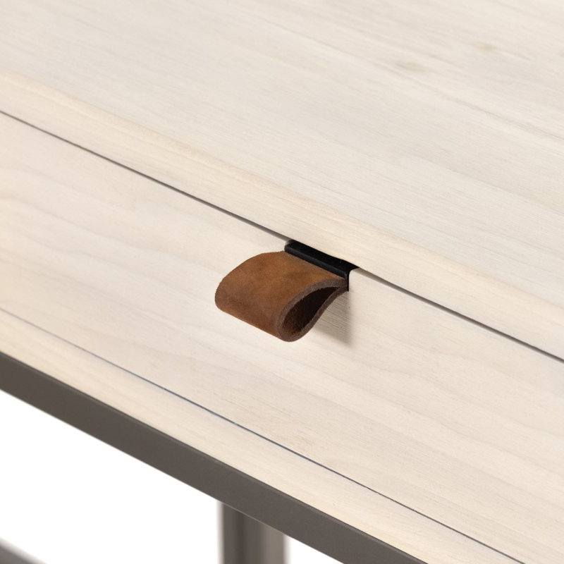 Trey Solid Wood Executive Desk, Dove Poplar