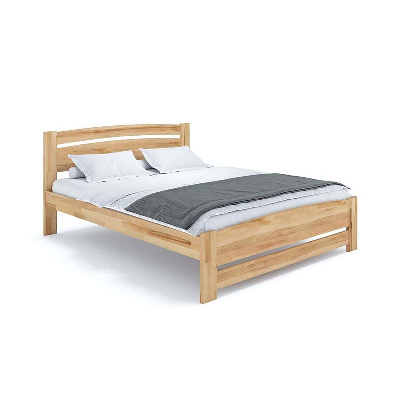 Lit plateforme Kimely Eco, Complète, Naturel