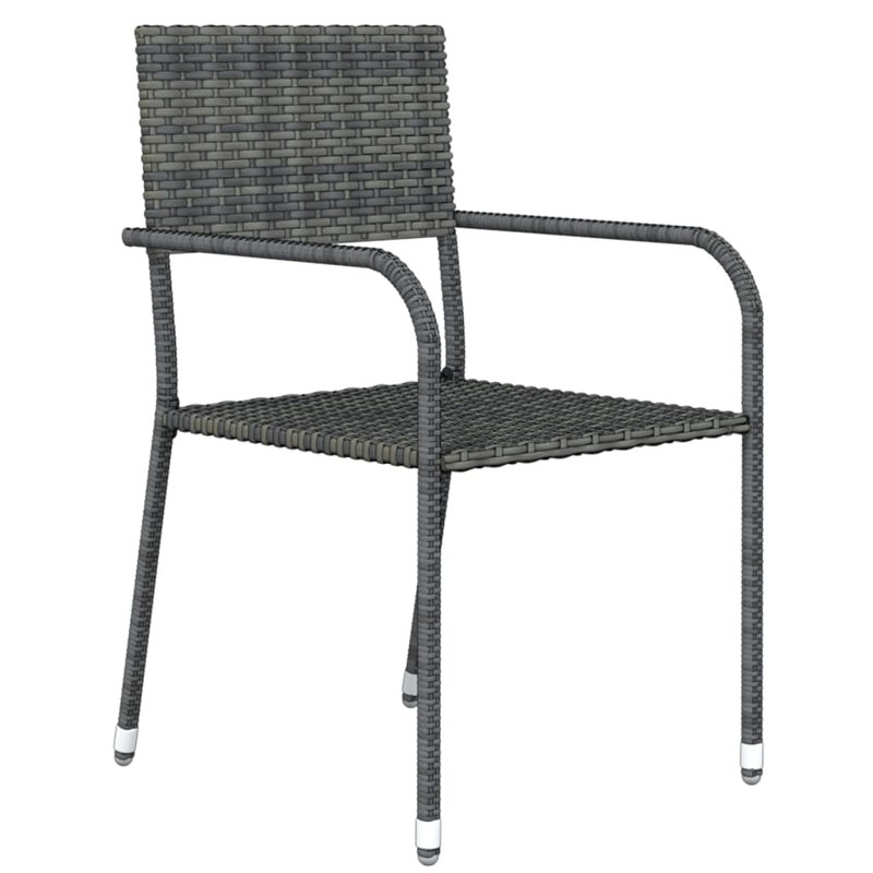 Ahrian 2 - Person Patio Dining Set with Square Table, Grey
