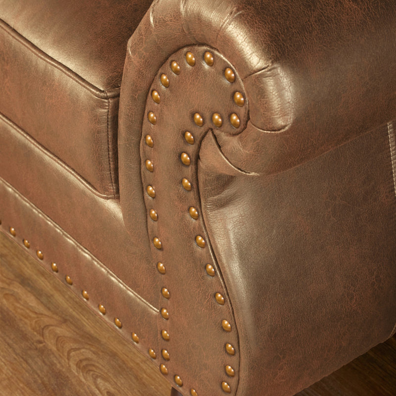 Causeuse en tissu, Brun