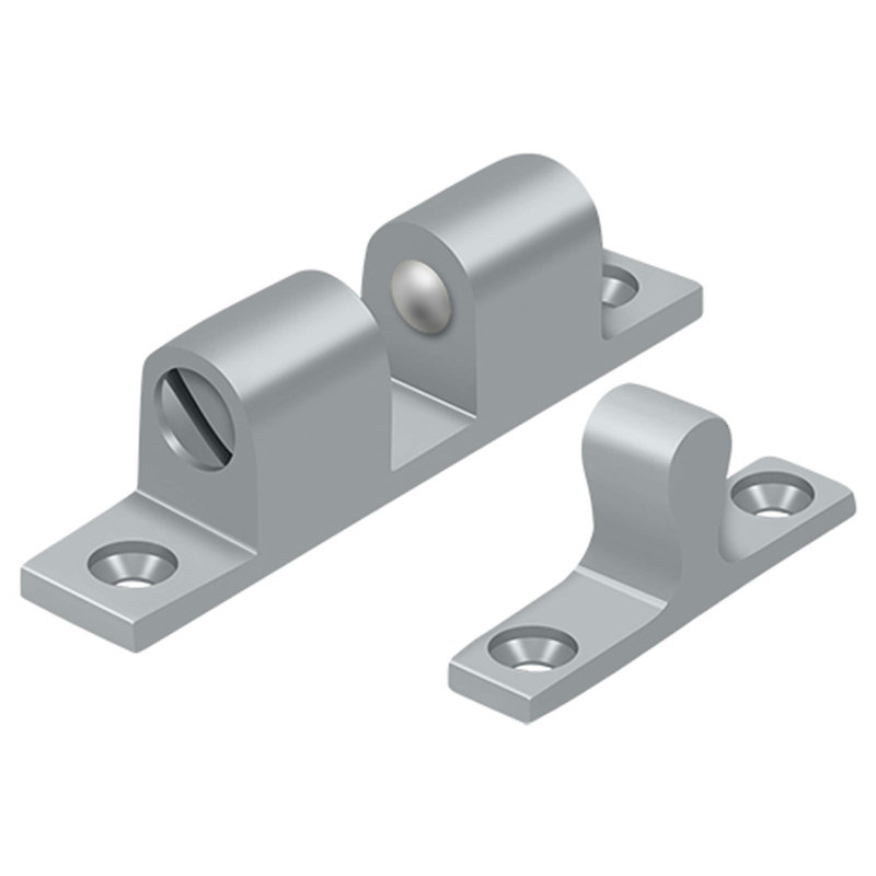 Deltana BTC20U26D Ball Tension Catch 2-1/4" x 1/2" in Brushed Chrome, Brushed Chrome