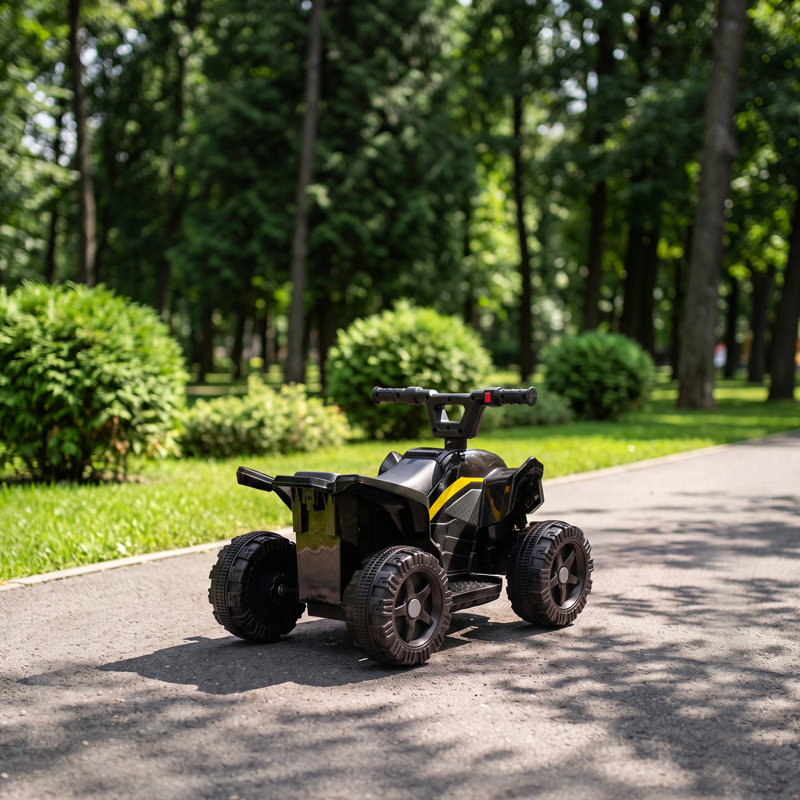 HOMCOM Battery Powered Ride On Toy, Black