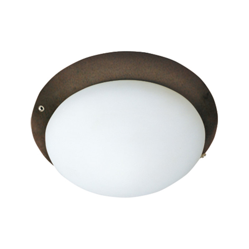 Ensemble d’éclairage pour globe à ventilateur de plafond 1 lumière bol Trimble, Bronze huilé