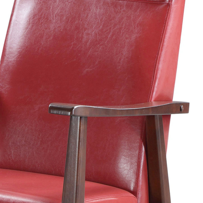 Chaise berçante à coussin rustique de style rustique