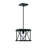 Craiginorne 1-Light Modern Dimmable Caged Pendant Light in Matte Black