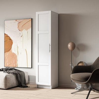 Armoire empilable 15,77 "x l 71,18", blanche - Améliorez votre espace de rangement