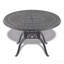 Ensemble de salle à manger 5 pièces en aluminium coulé résistant aux intempéries, comprenant 4 chaises pivotantes et une table ronde de 47,24 po avec structure noire