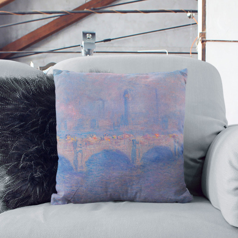 Waterloo Bridge in London Vol.1 Scatter Cushion, 40cm H x 40cm W x 15cm D