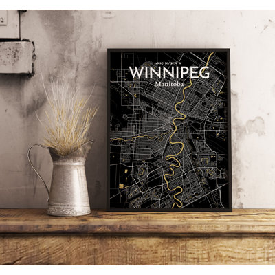 « winnipeg city map », impression
