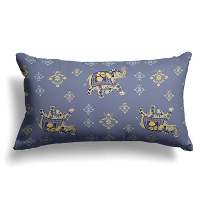 MughalElephant  Rectangular Throw Pillow
