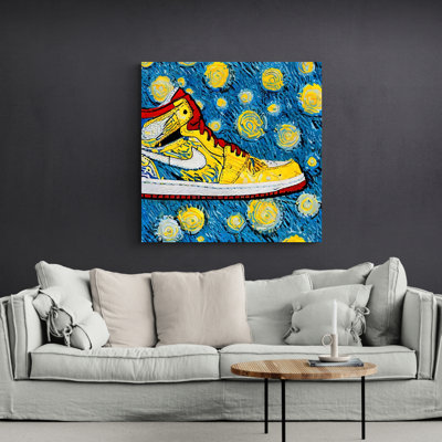 «Air Jordan 12» par Stephen Chambers, impression sur toile tendue