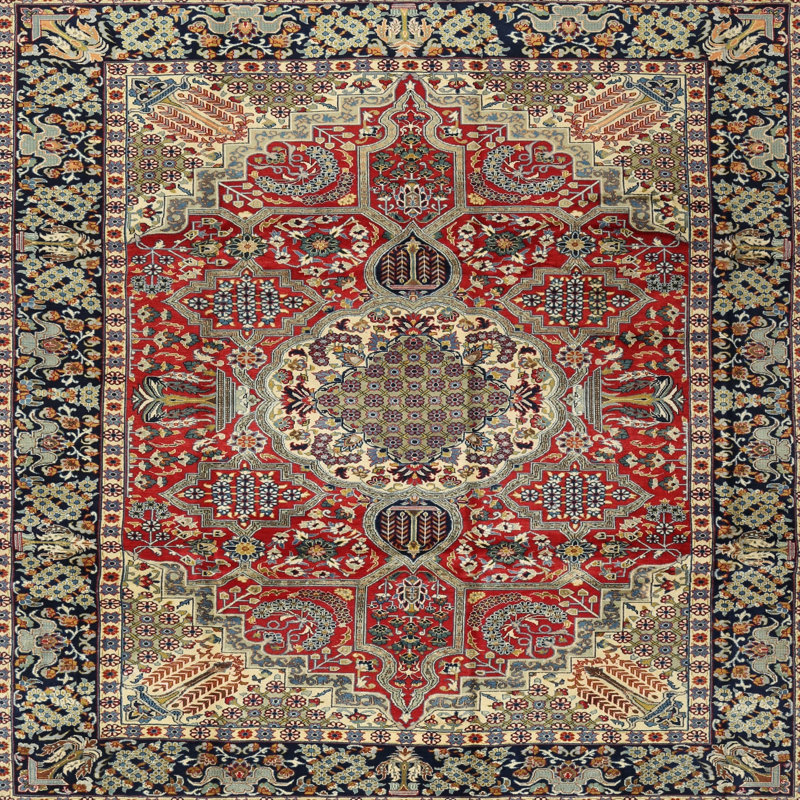 Southwestern Indoor Rug, Square 4'