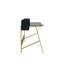 Shavonne Glass Top Metal Base Writing Desk