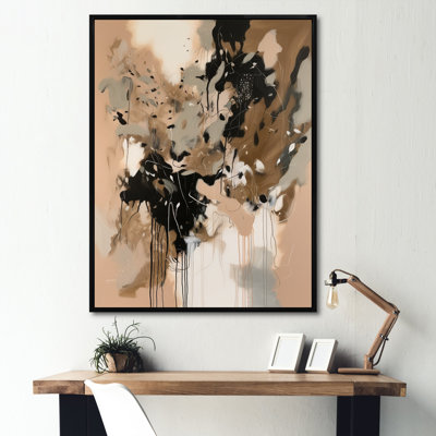 Brown Colourful Symmetry I - Print on Canvas