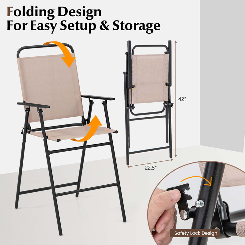Mokhtar 2 - Person Patio Dining Set with Round Table