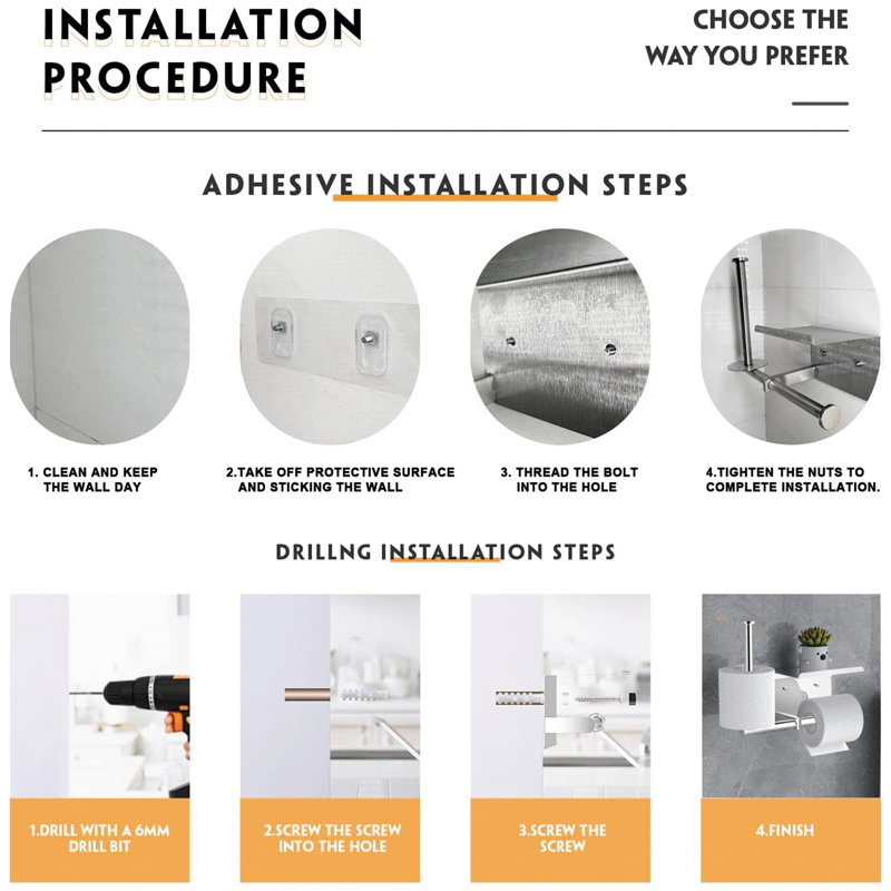 Daralyn Wall Mounted Toilet Paper Holder
