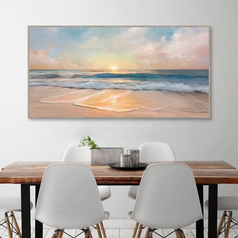 "Tranquility Tides" par Studio Arts, art mural encadré